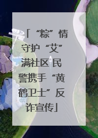 “粽”情守护“艾”满社区 民警携手“黄鹤卫士”反诈宣传