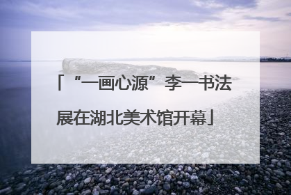 “一画心源”李一书法展在湖北美术馆开幕