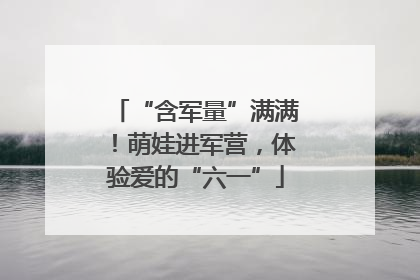 “含军量”满满！萌娃进军营，体验爱的“六一”