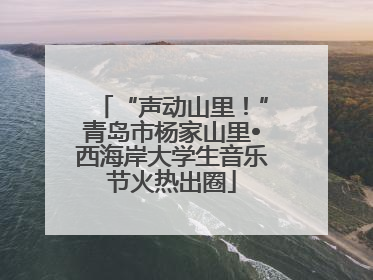 “声动山里！”青岛市杨家山里•西海岸大学生音乐节火热出圈