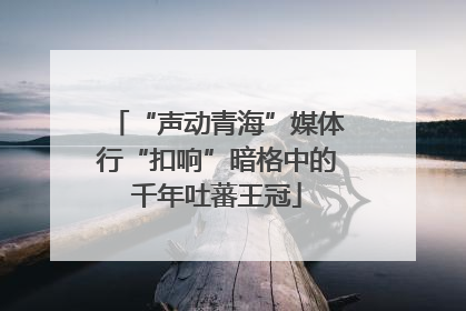 “声动青海”媒体行“扣响”暗格中的千年吐蕃王冠