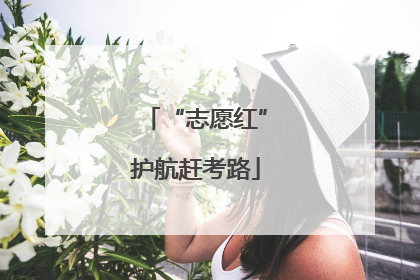 “志愿红”护航赶考路