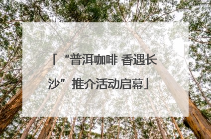 “普洱咖啡 香遇长沙”推介活动启幕