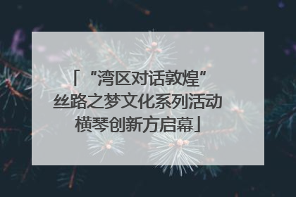 “湾区对话敦煌” 丝路之梦文化系列活动横琴创新方启幕