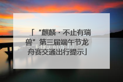 “麒麟・不止有瑞兽”第三届端午节龙舟赛交通出行提示