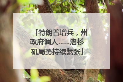 特朗普增兵，州政府调人……洛杉矶局势持续紧张