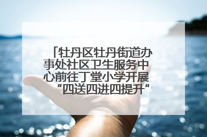 牡丹区牡丹街道办事处社区卫生服务中心前往丁堂小学开展“四送四进四提升”及无烟日宣传活动