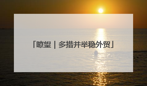 瞭望｜多措并举稳外贸