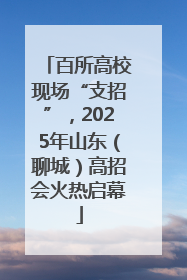 百所高校现场“支招”，2025年山东（聊城）高招会火热启幕