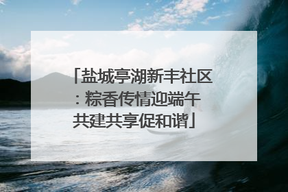 盐城亭湖新丰社区：粽香传情迎端午 共建共享促和谐