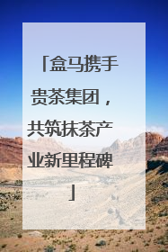 盒马携手贵茶集团，共筑抹茶产业新里程碑