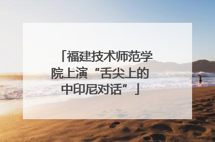 福建技术师范学院上演“舌尖上的中印尼对话”