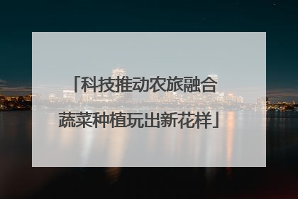 科技推动农旅融合 蔬菜种植玩出新花样