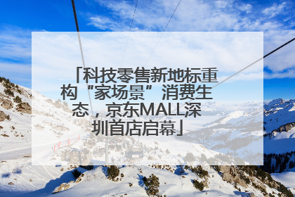 科技零售新地标重构“家场景”消费生态，京东MALL深圳首店启幕