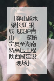 穿山越水架长虹 银线飞度护青山——探秘宁夏至湖南特高压工程陕西段建设现场