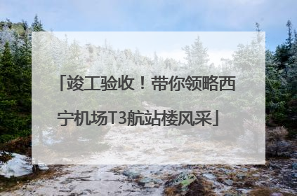 竣工验收！带你领略西宁机场T3航站楼风采