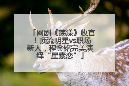 网剧《荡漾》收官！顶流明星vs职场新人，程金铭完美演绎“星素恋”