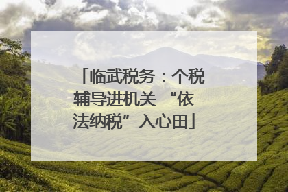 临武税务：个税辅导进机关 “依法纳税”入心田