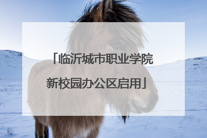 临沂城市职业学院新校园办公区启用