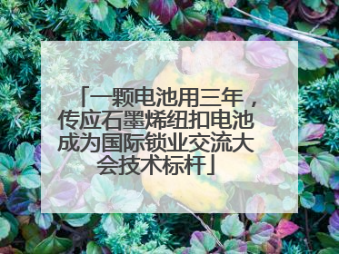 一颗电池用三年，传应石墨烯纽扣电池成为国际锁业交流大会技术标杆