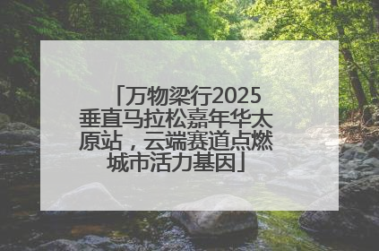 万物梁行2025垂直马拉松嘉年华太原站，云端赛道点燃城市活力基因