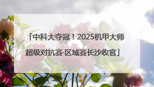 中科大夺冠！2025机甲大师超级对抗赛·区域赛长沙收官
