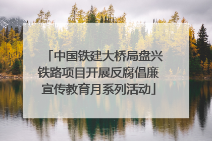 中国铁建大桥局盘兴铁路项目开展反腐倡廉宣传教育月系列活动