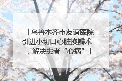 乌鲁木齐市友谊医院引进小切口心脏换瓣术，解决患者“心病”