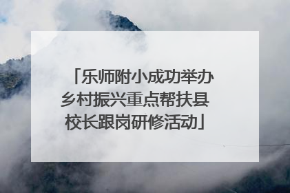 乐师附小成功举办乡村振兴重点帮扶县校长跟岗研修活动