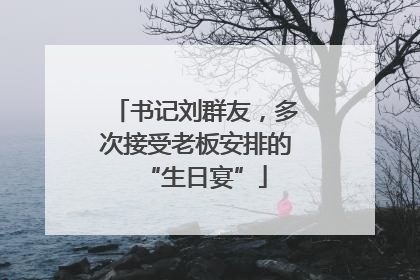 书记刘群友，多次接受老板安排的“生日宴”
