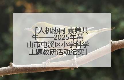 人机协同 素养共生——2025年黄山市屯溪区小学科学主题教研活动纪实