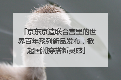 京东京造联合宫里的世界百年系列新品发布，掀起国潮穿搭新灵感