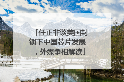 任正非谈美国封锁下中国芯片发展，外媒争相解读
