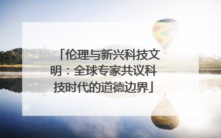 伦理与新兴科技文明：全球专家共议科技时代的道德边界