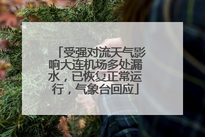 受强对流天气影响大连机场多处漏水，已恢复正常运行，气象台回应