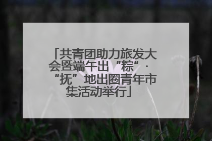 共青团助力旅发大会暨端午出“粽”·“抚”地出圈青年市集活动举行