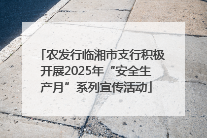 农发行临湘市支行积极开展2025年“安全生产月”系列宣传活动