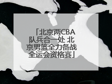 北京两CBA队兵合一处 北京男篮全力备战全运会资格赛