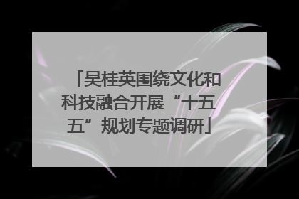 吴桂英围绕文化和科技融合开展“十五五”规划专题调研