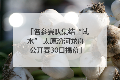 各参赛队集结“试水” 太原汾河龙舟公开赛30日揭幕