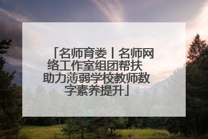 名师育娄丨名师网络工作室组团帮扶 助力薄弱学校教师数字素养提升