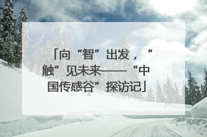 向“智”出发，“触”见未来——“中国传感谷”探访记