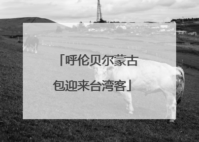 呼伦贝尔蒙古包迎来台湾客