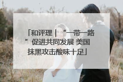 和评理｜“一带一路”促进共同发展 美国抹黑攻击酸味十足