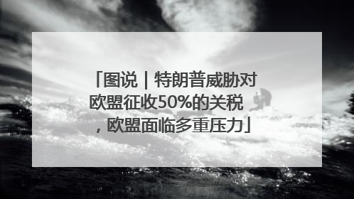 图说｜特朗普威胁对欧盟征收50%的关税，欧盟面临多重压力