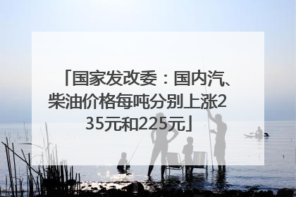 国家发改委：国内汽、柴油价格每吨分别上涨235元和225元