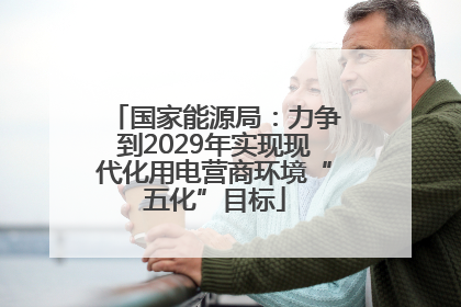 国家能源局：力争到2029年实现现代化用电营商环境“五化”目标