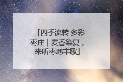 四季流转 多彩枣庄｜麦香染夏，来听枣地丰歌