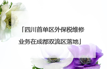 四川首单区外保税维修业务在成都双流区落地