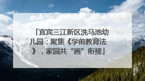 宜宾三江新区洗马池幼儿园：聚焦《学前教育法》，家园共“画”衔接